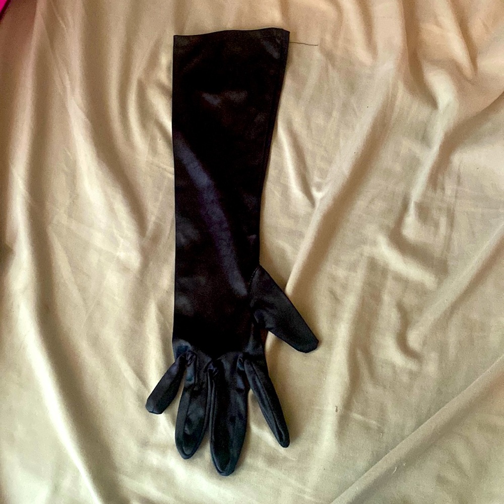 Long Black Gloves